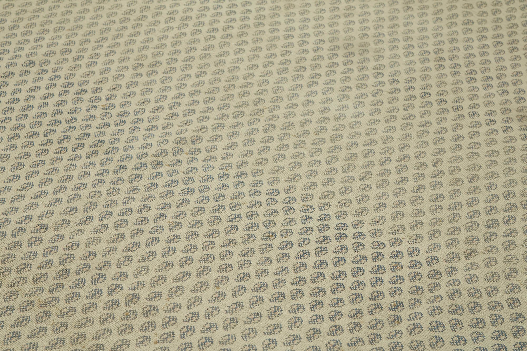 Handmade oriental contemporary 1980s 285 cm x 370 cm beige wool carpet