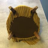 Set of 2 old gold toad armchairs