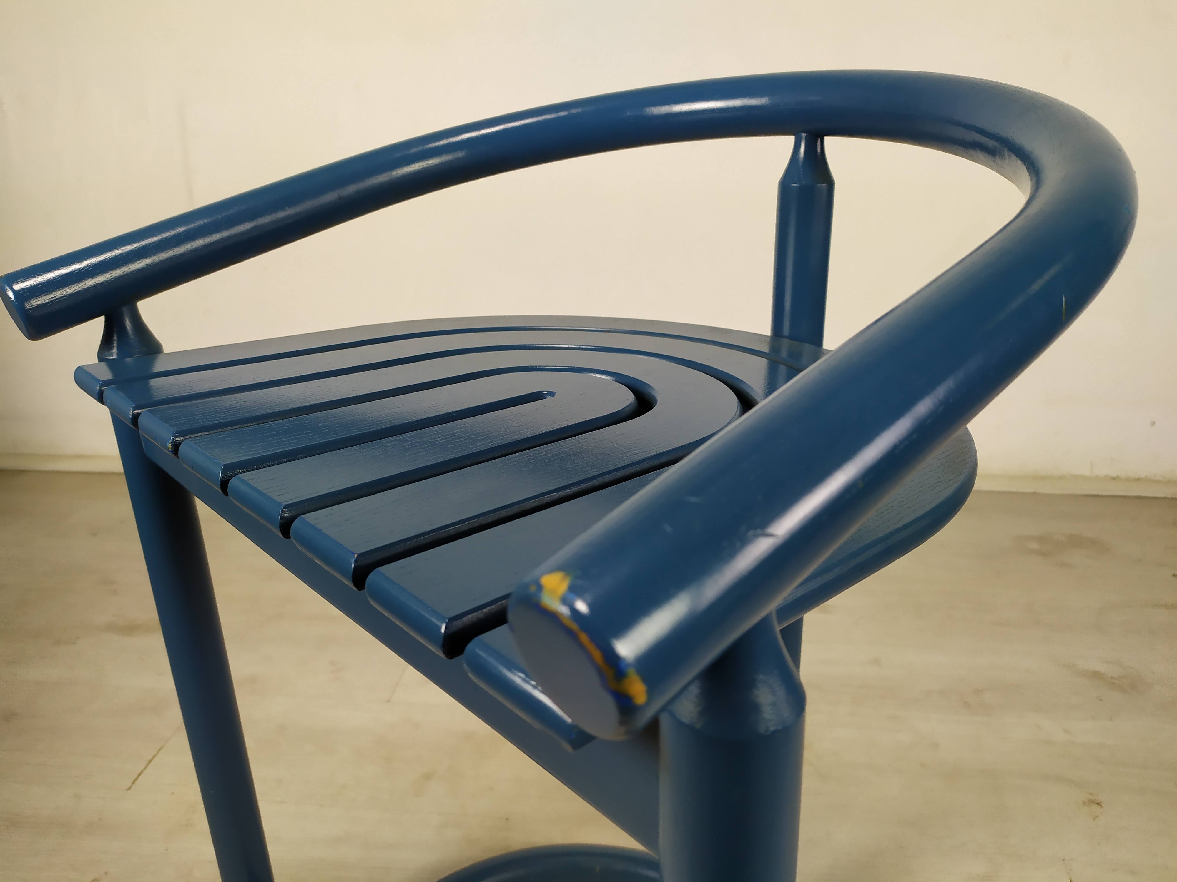 Vintage blue bar stools