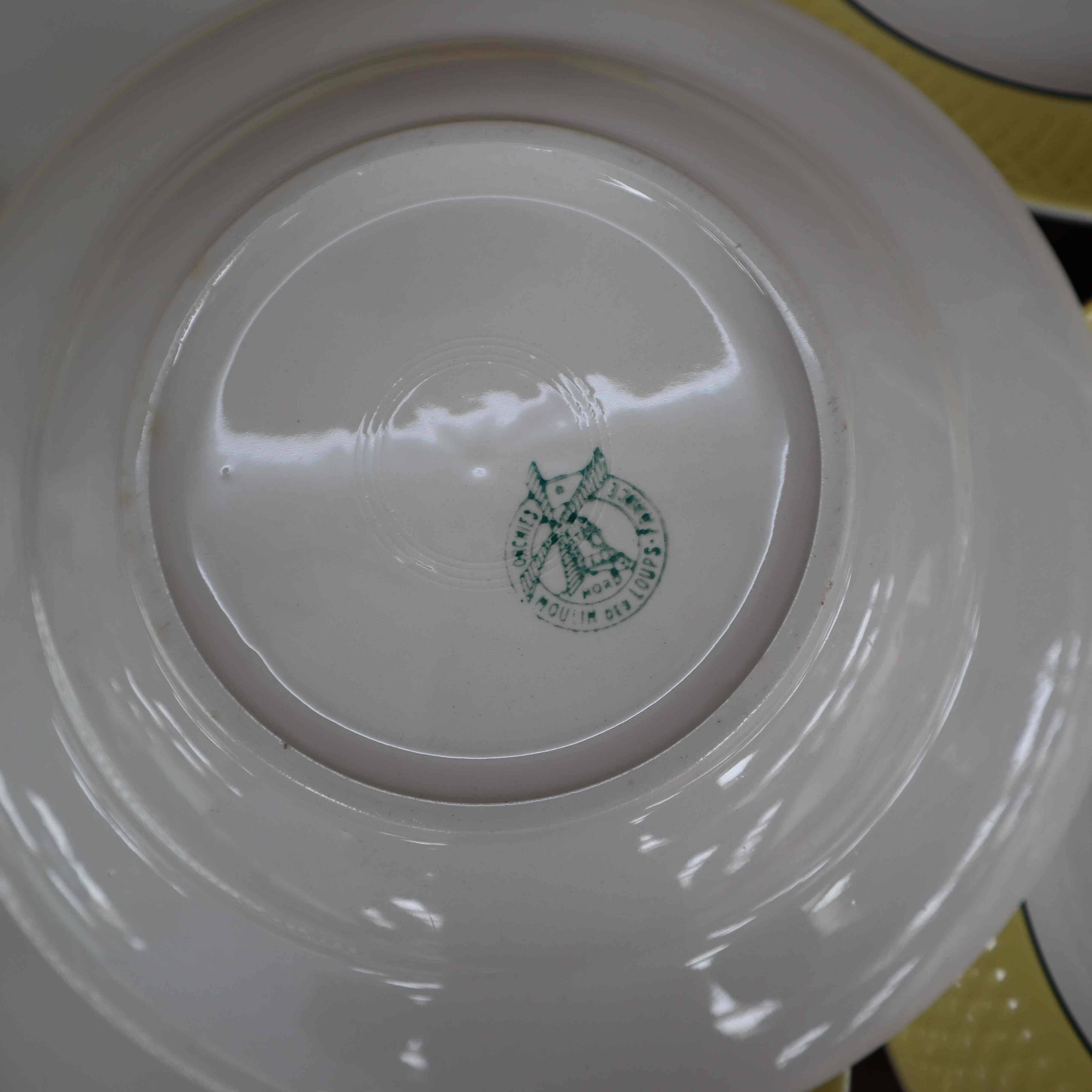 Set of 6 “Orchies Moulin des Loups” soup plates