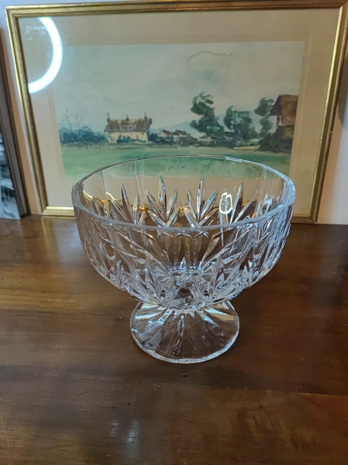 Coupe en cristal sur pied douche