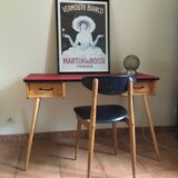 Vintage compass feet desk
