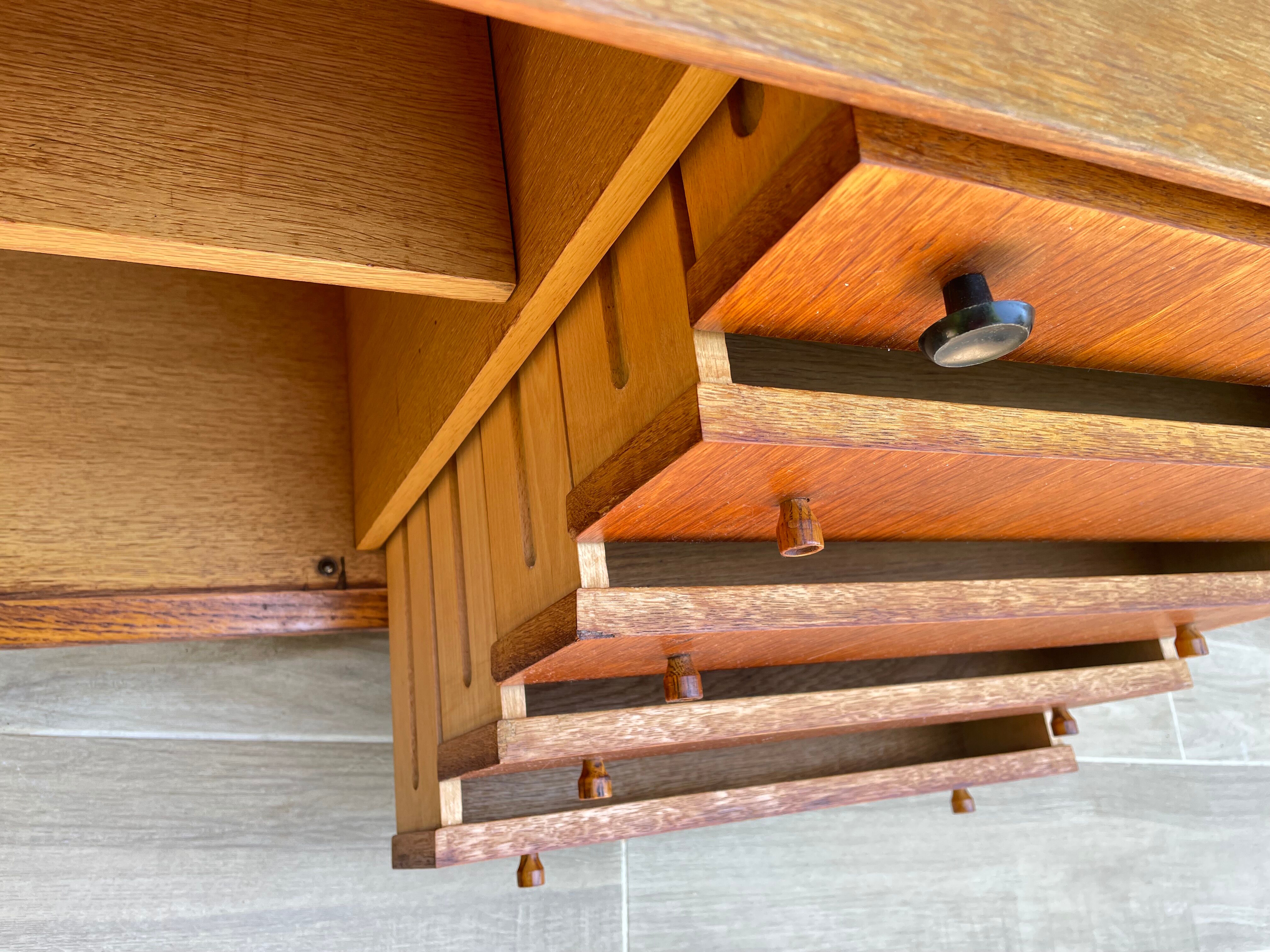 Scandinavian sideboard with 5 vintage drawers