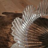 Tulip suspension in vintage holophanous glass