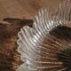 Tulip suspension in vintage holophanous glass