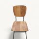 Pair of Vintage Chrome and Wood Chairs - 1980s - Formica