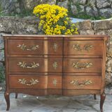 Louis XV style mahogany chest of drawers, 20th century