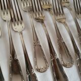 12 Fourchettes en métal argenté Boulenger Couverts de table