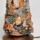 Vintage HA Ludwig lamp in semi-precious stones and wood West Germany