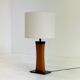 Italian mid-century teak table lamp