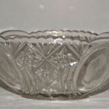 Two cuts cut in molded blown crystal