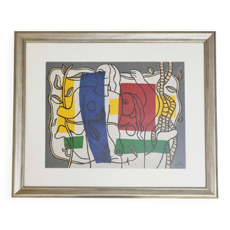 Lithographie originale d'après Fernand Léger, 1946, 62 x 72 cm, encadrée
