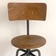 Tabouret haut industriel hauteur réglable