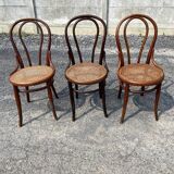 Set of 7 Thonet bistro chairs