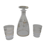 Carafe and two glasses