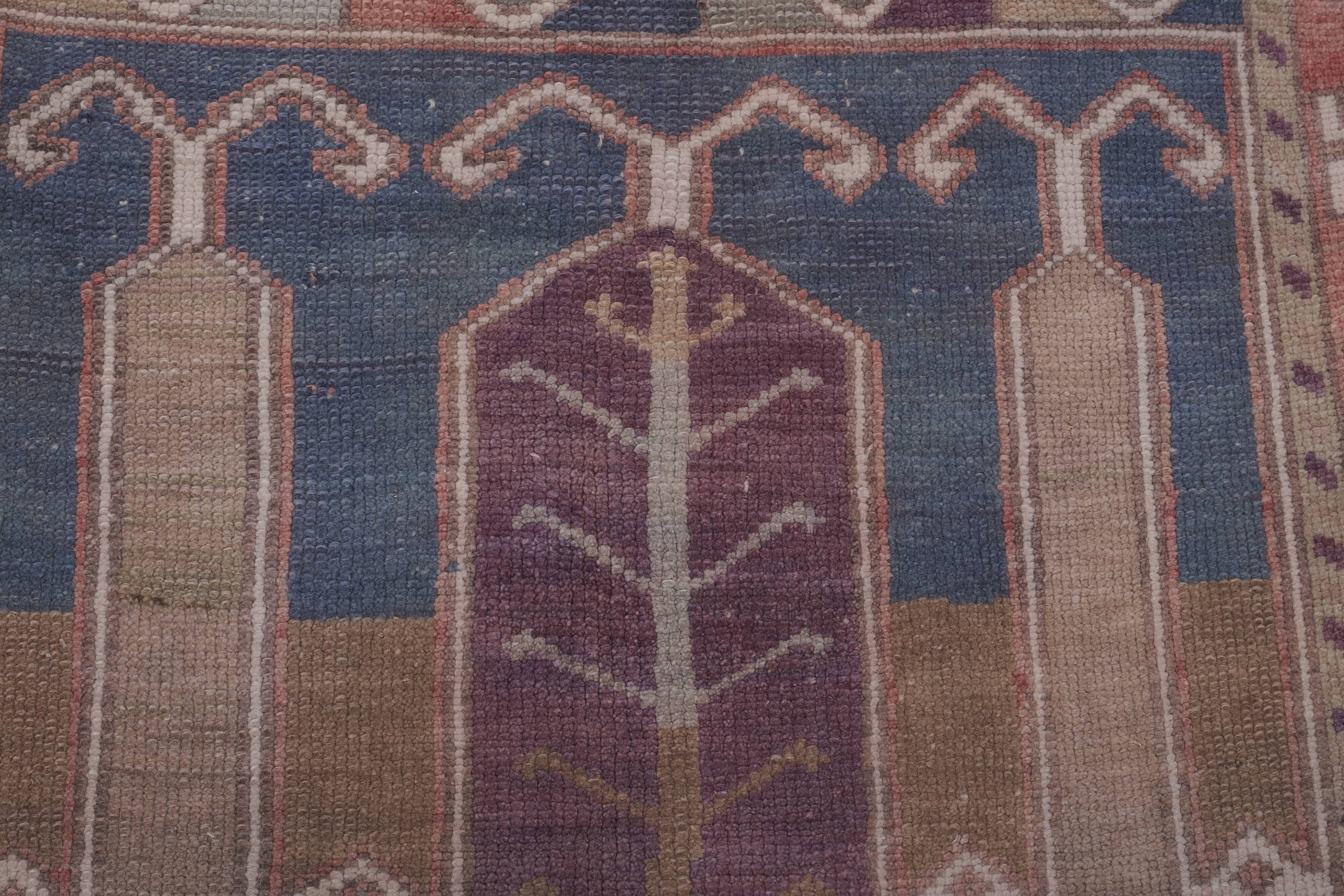 Vintage Turkish Oushak Rug Handwoven 125x198 cm
