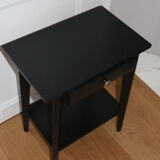 60s black drawer bedside