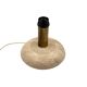 Travertine & brass table lamp base, Italy 1970s