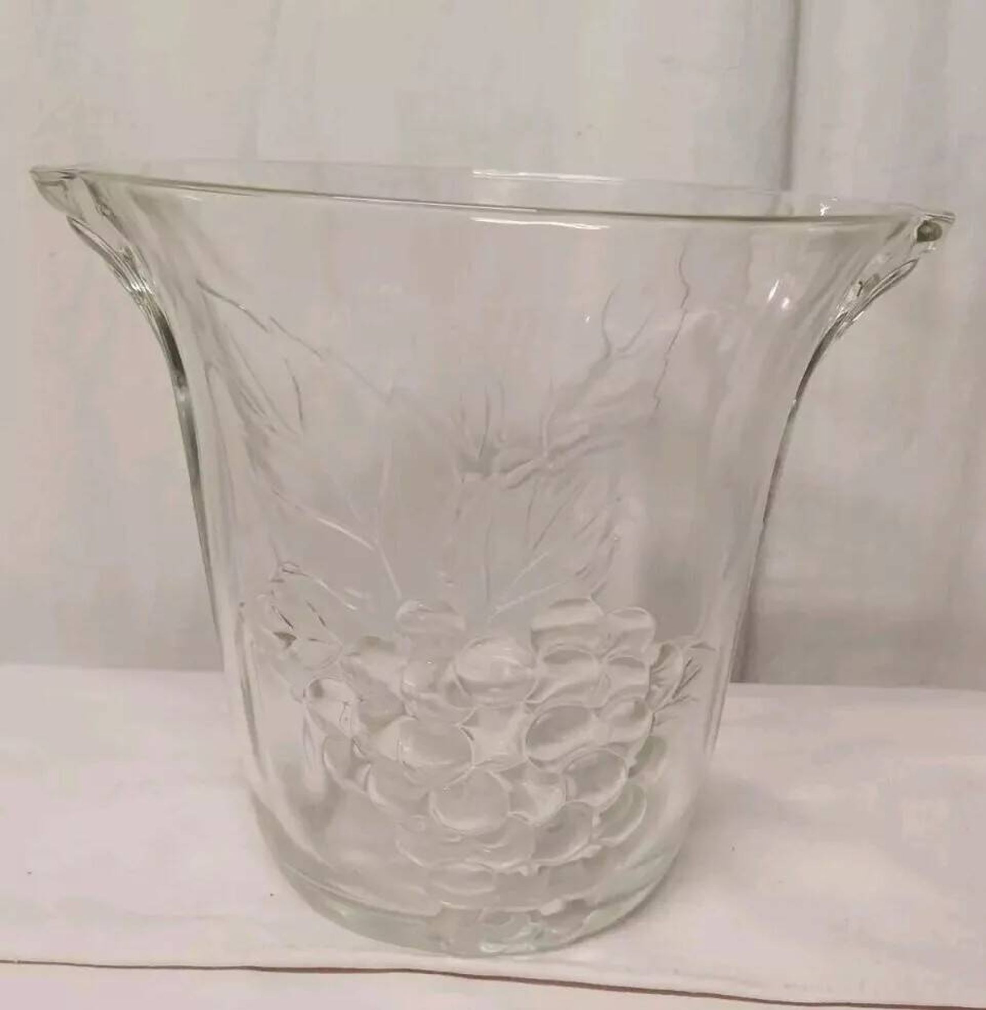 Seau à champagne crescendo en verre vintage
