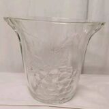 Crescendo vintage glass champagne bucket