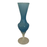 Blue opaline vase