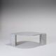 Grey Marble Drop-Shaped Coffee Table, 1980s