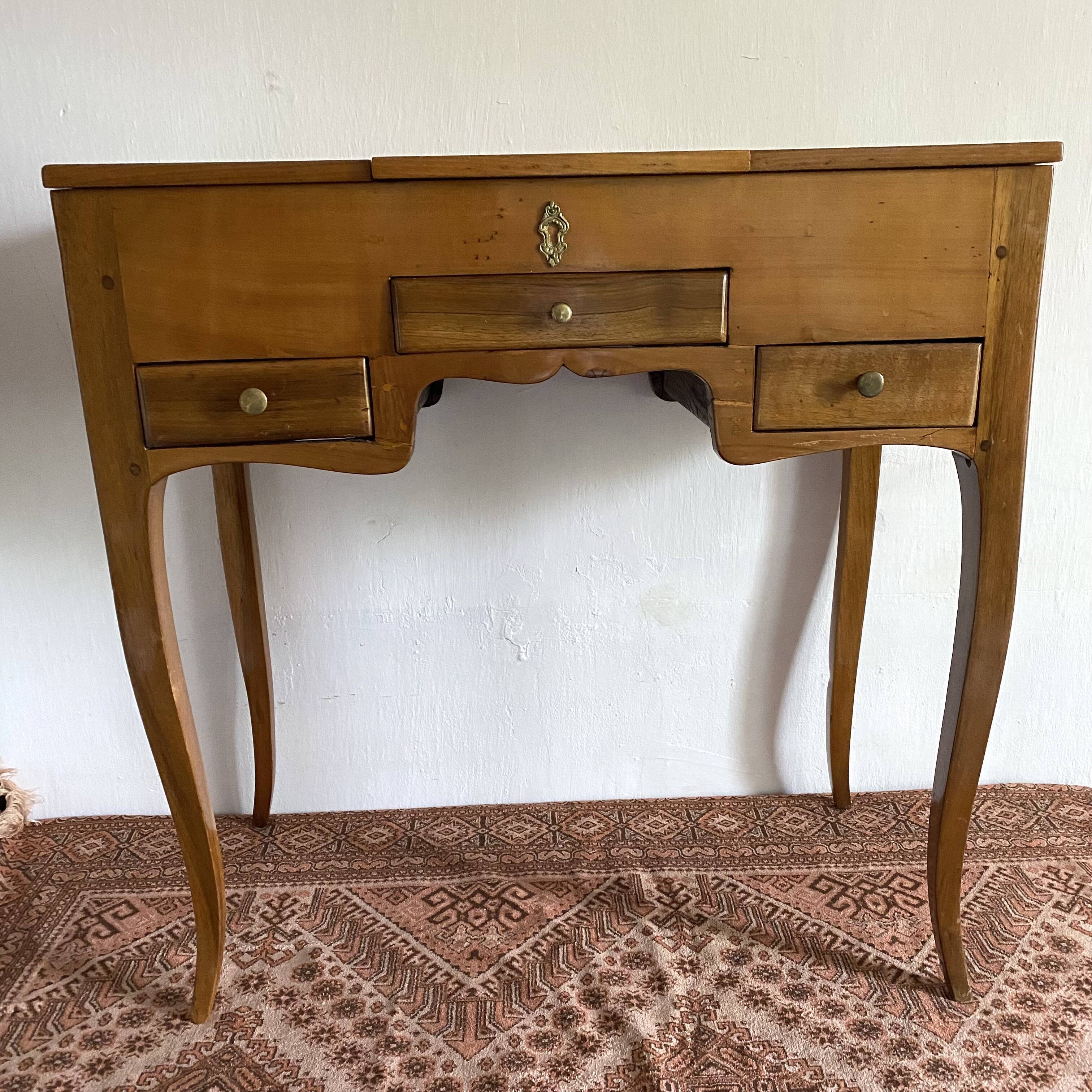Louis xv style fruit wood dressing table