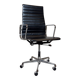 Vitra EA 119 Charles & Ray Eames, cuir et aluminium – noir – chaise de bure