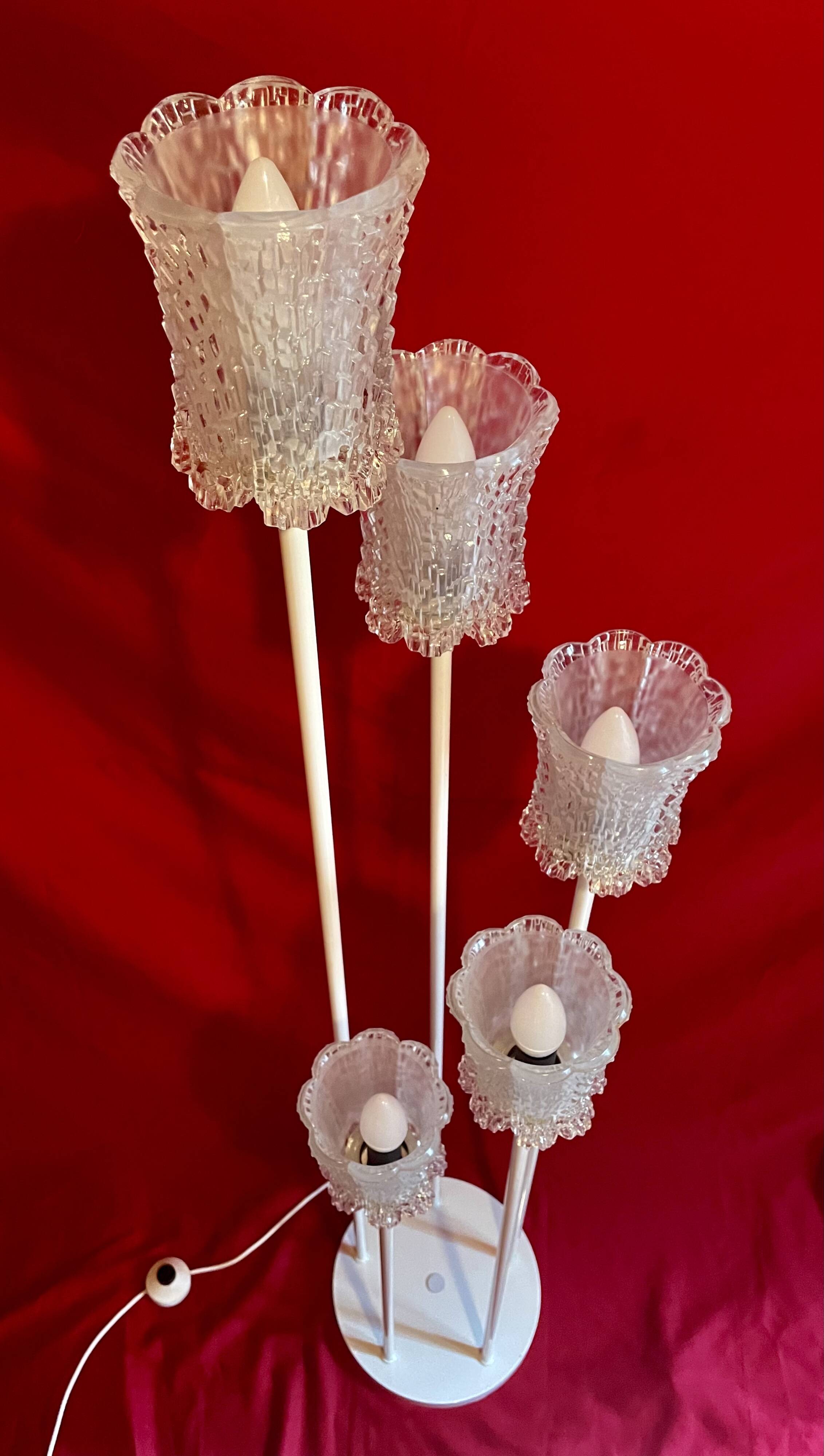 Scandinavian vintage staircase floor lamp, 67/70s