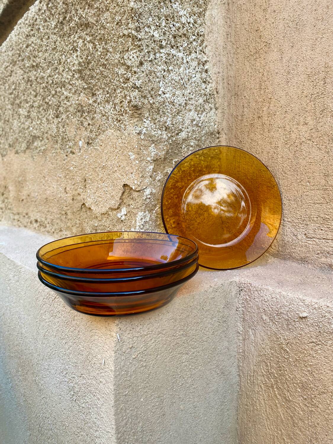 4 vintage 70s bowls