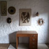 Golden mirror - 34x28cm