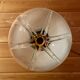 Large chandelier, pendant light, vintage ceiling light, Space Age, Murano "Mazzega", 70s