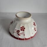 Antique faceted earthenware bowl, Digoin Badonviller