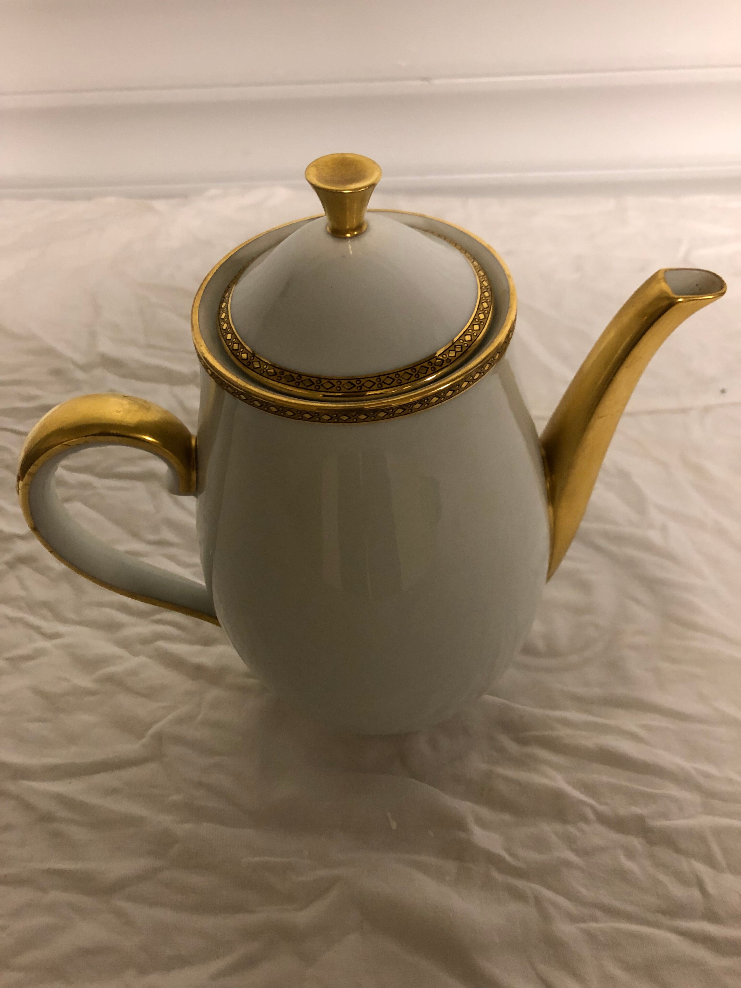 Limoges porcelain teapot