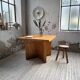 Square modernist table made of solid pine from the 1950s.