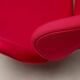 Mid-century modern chair with red and orange slices by Pierre Paulin