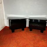 Coppia comodini in legno massello primi anni 80.