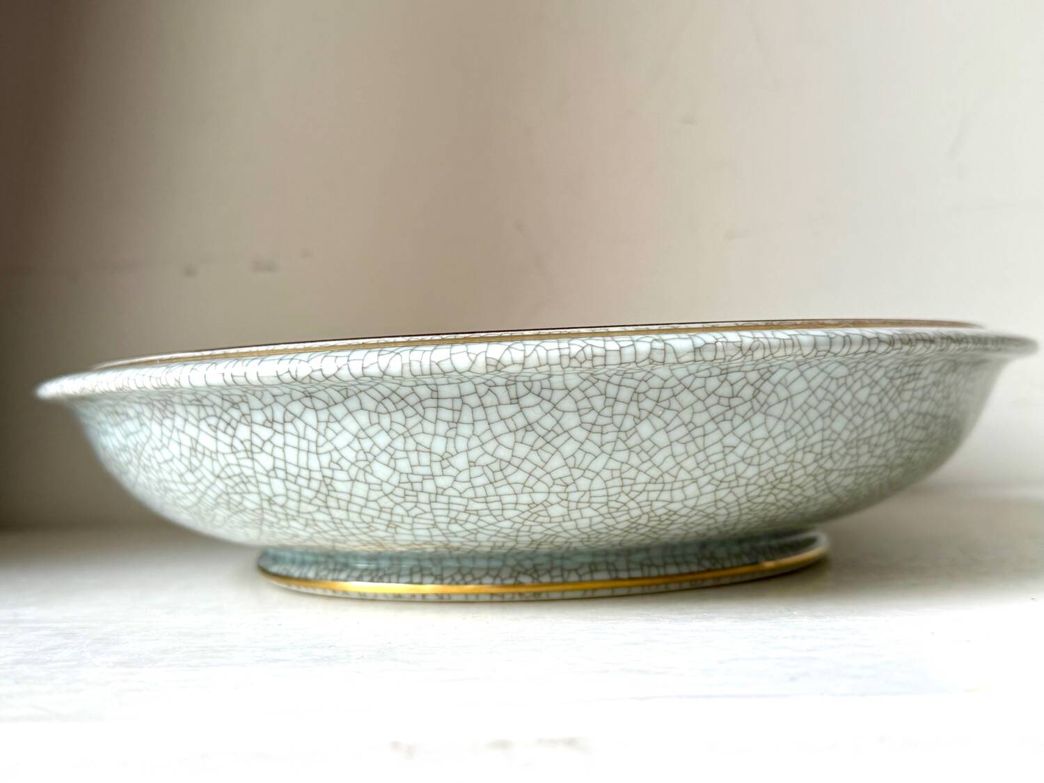 Royal Copenhagen  Porcelain crackle ware designed by Thorkild Olsen