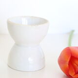 Set of 4 white ceramic shells, vintage