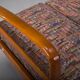 Vintage cherrywood and wool daybed from Knoll Antimott, 1950s-1960s