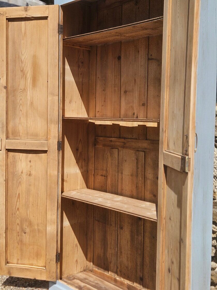 Renovated and distressed antique Parisian wardrobe | Gabrielle