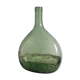 Bonbonne en verre dame jeanne verte plate 2 litres