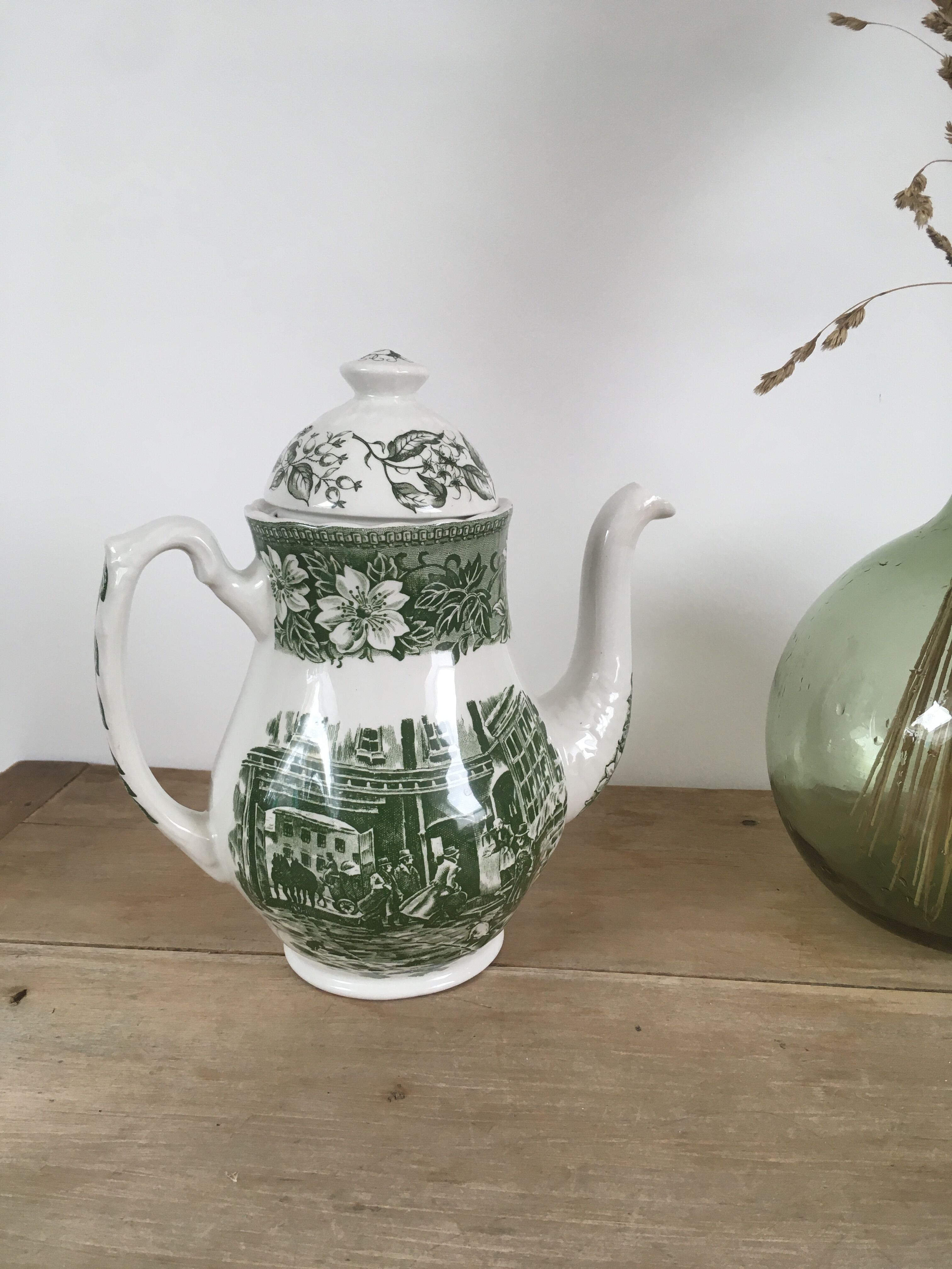 Green English Teapot