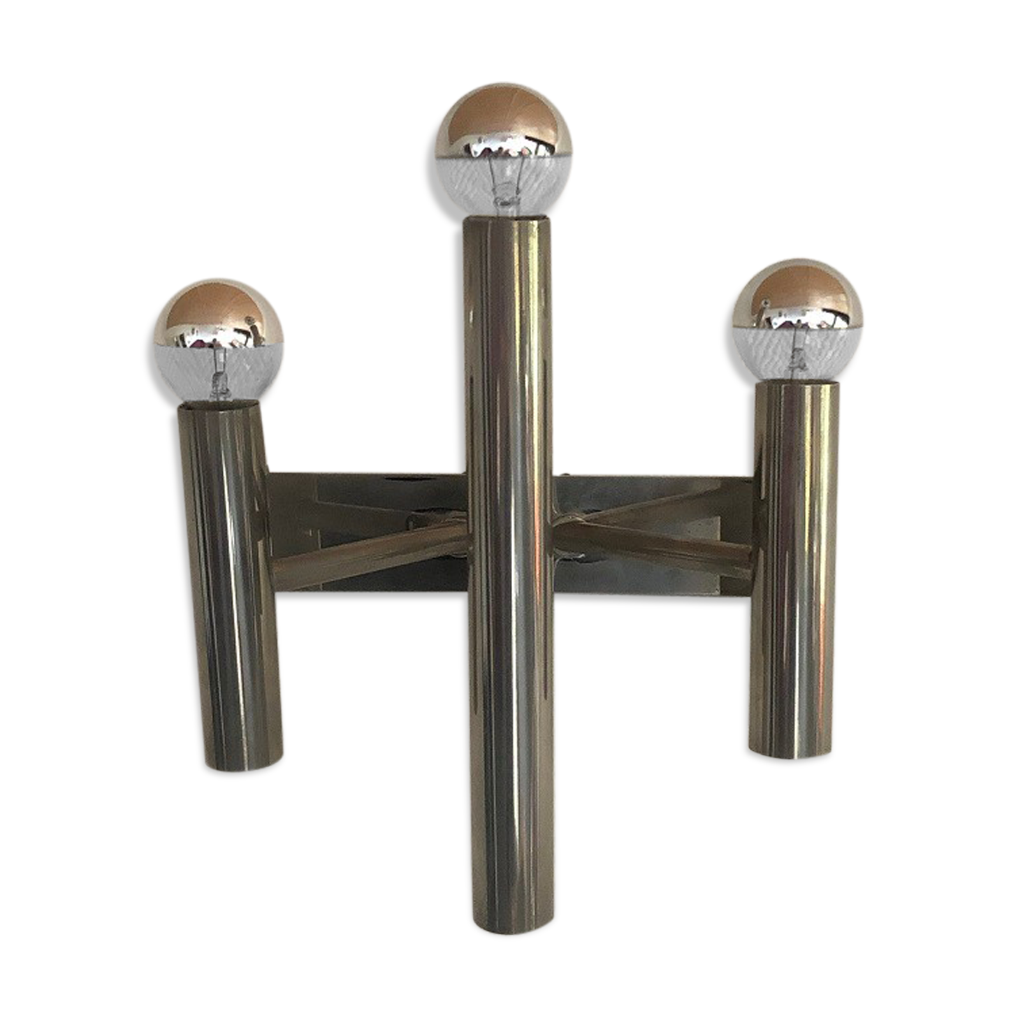Chrome wall lamp from the 70s
