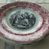 Old Gien earthenware plates