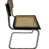 Vintage Cesca chair style b32 model in chrome and black