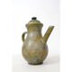 La Grange aux Potiers, ceramic pourer with green cover, 35 cm