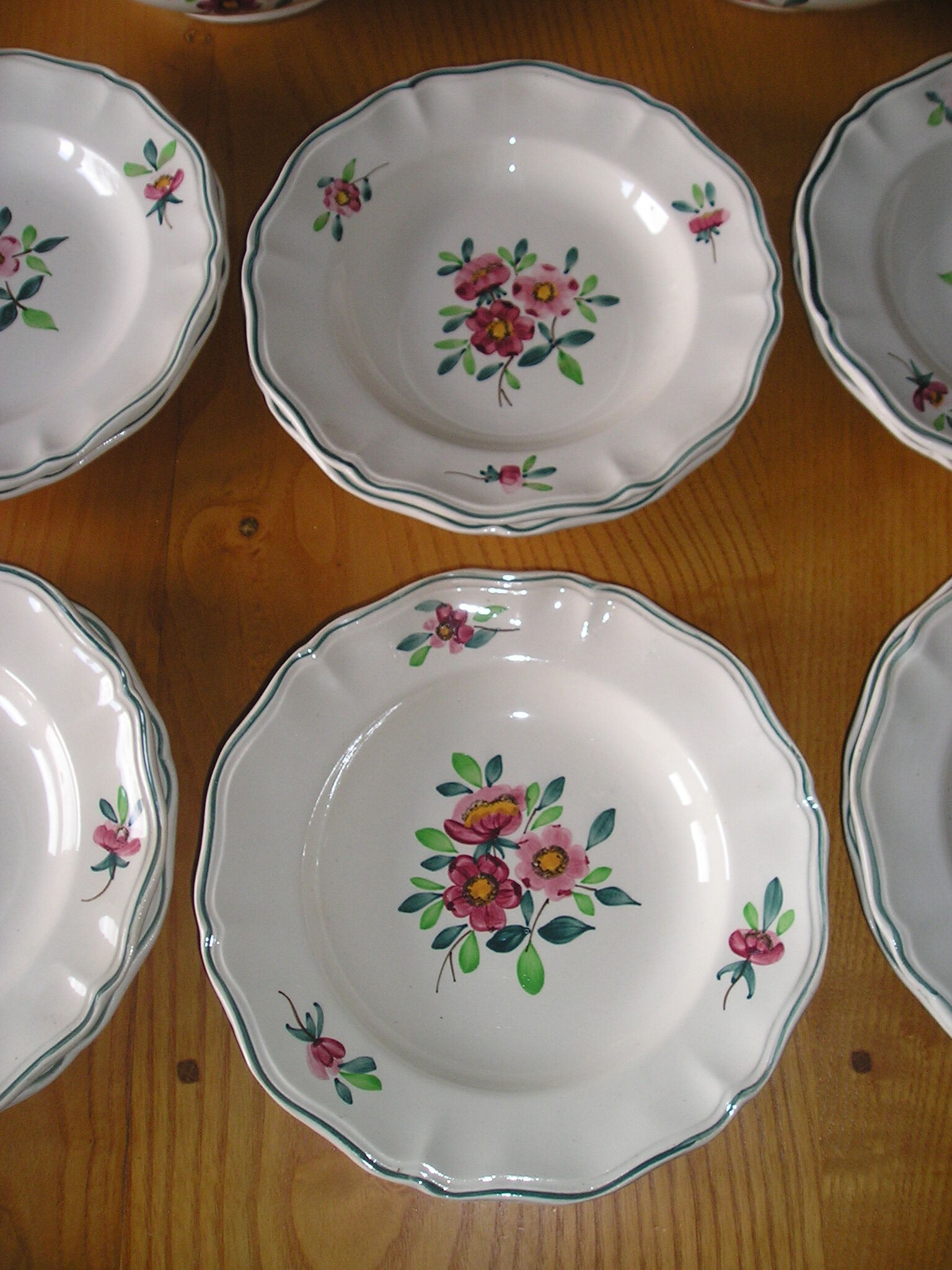 Table service 6 people Sarreguemines model "amazonas" 14 pieces