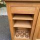 1970s solid oak bar sideboard
