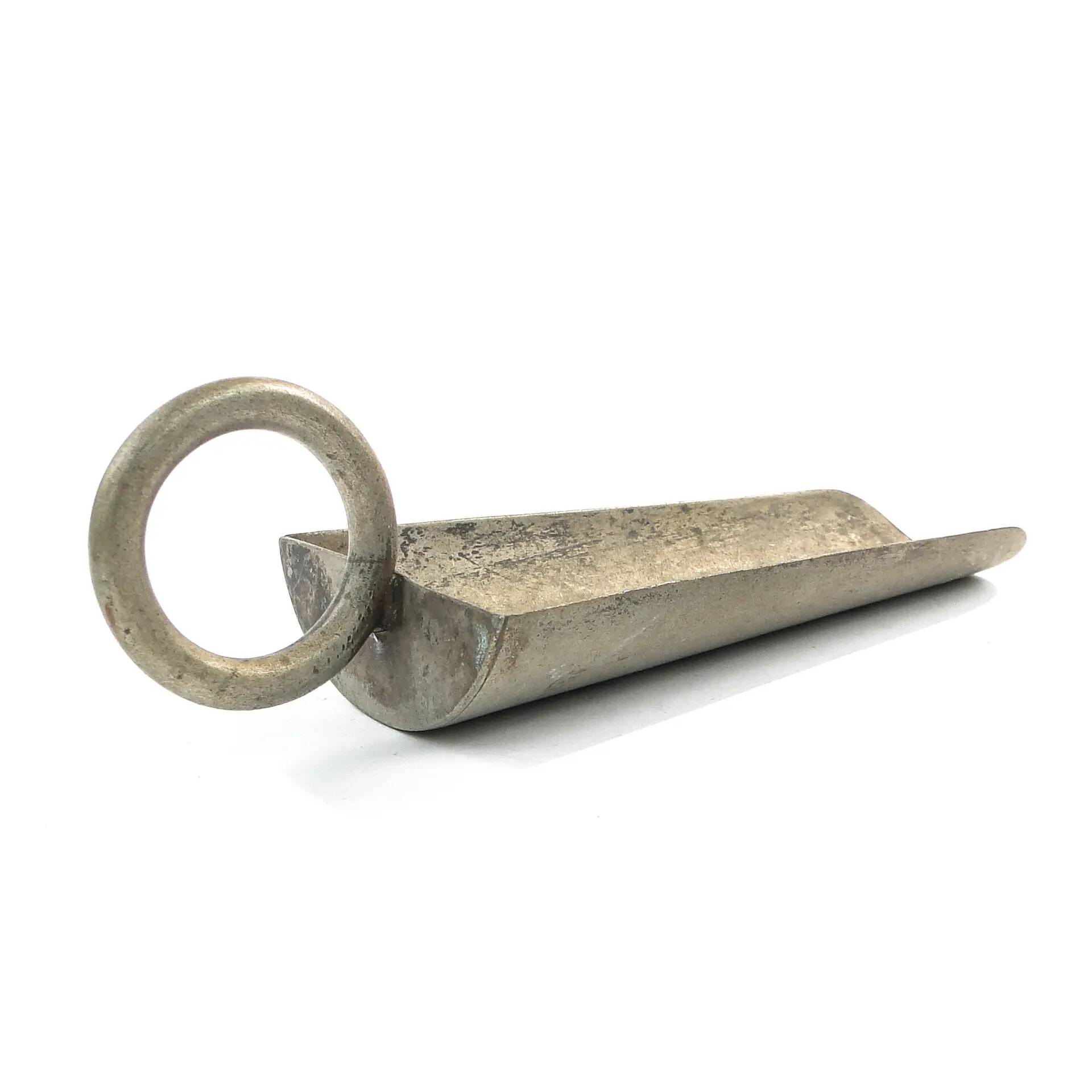 Coffee scoop, mid-century modern, silver-plated alpaca, United Kingdom, 1950s